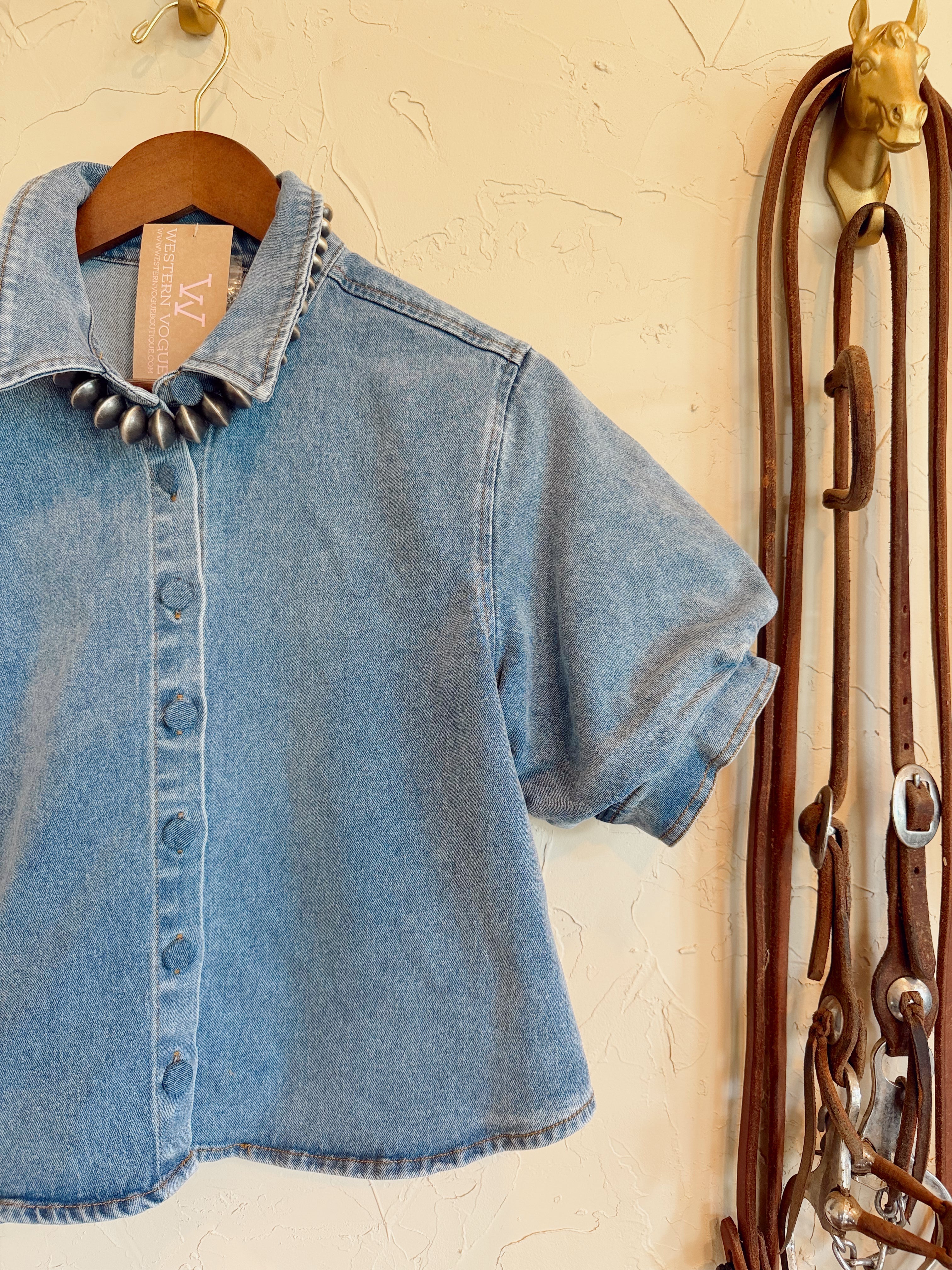 The Daylen Denim Top