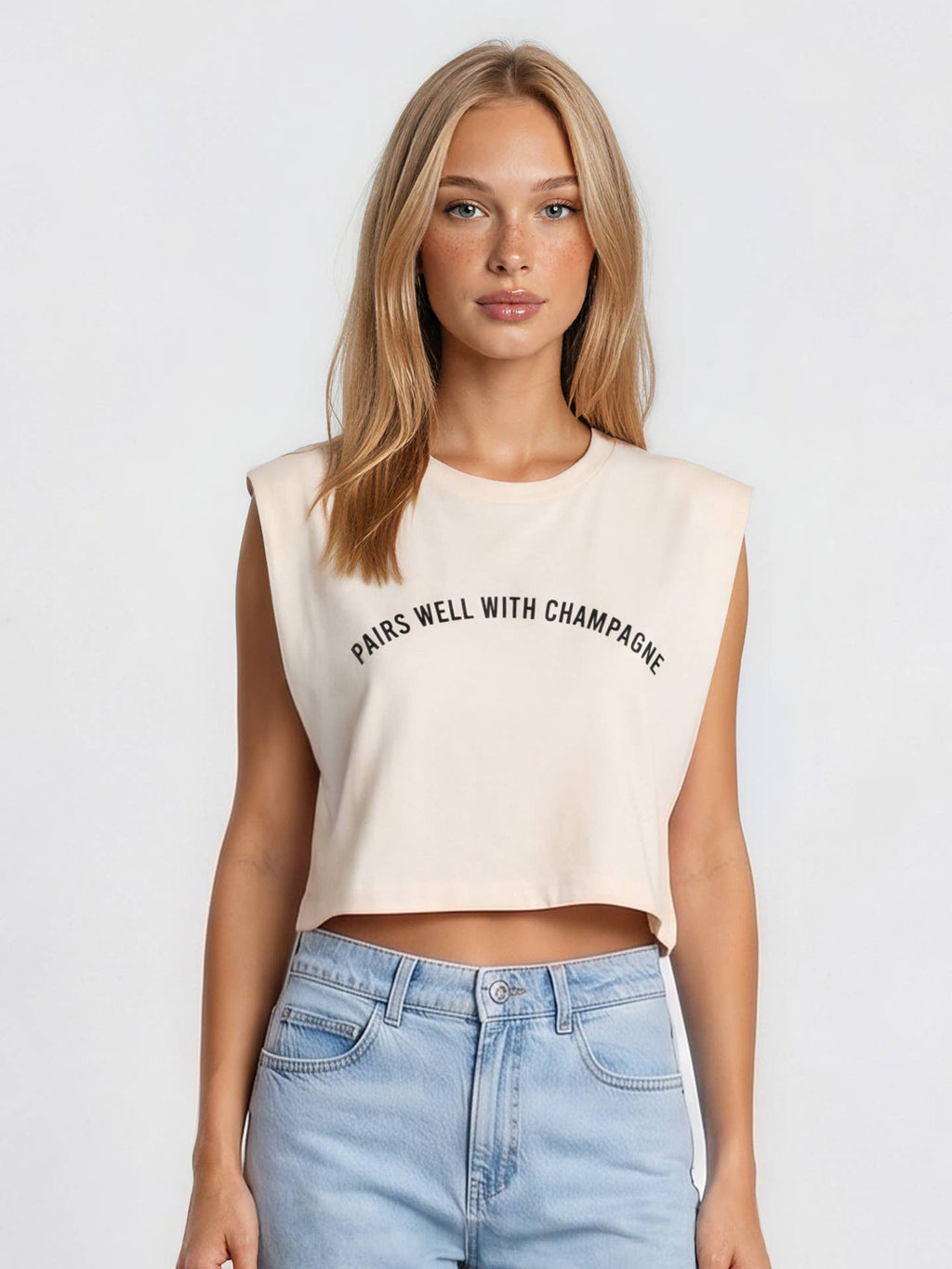 Pairs Well with Champagne® Garment Dyed Muscle Tee