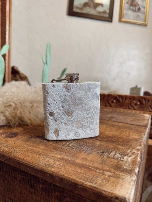 Cowhide Flask