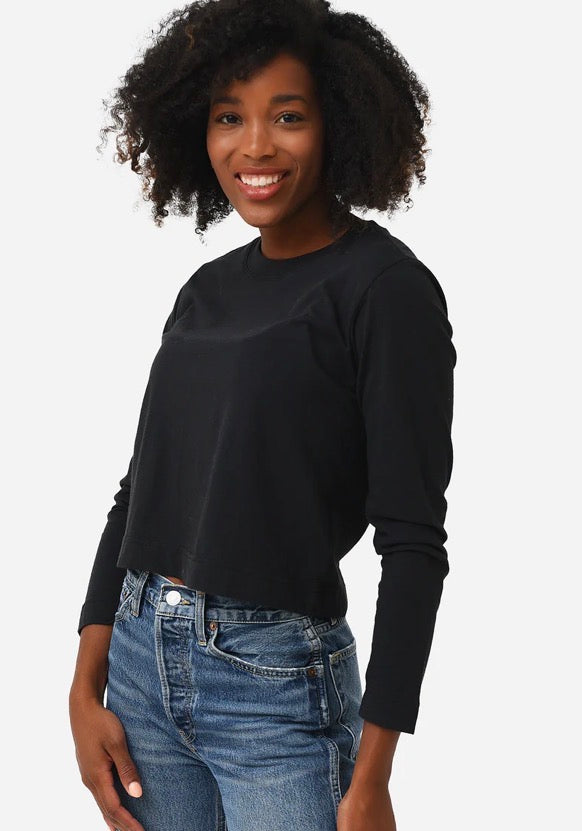 Z Supply - Lupita Long Sleeve Crop T-Shirt