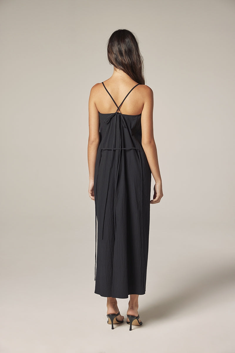 Front Shirring Dress