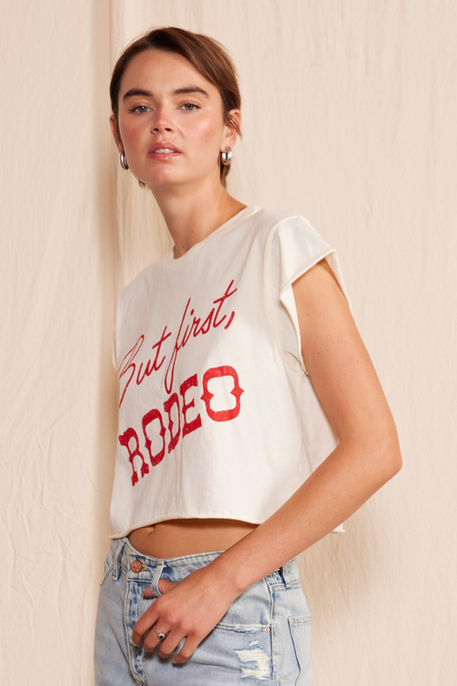"But First, Rodeo" Crop Top