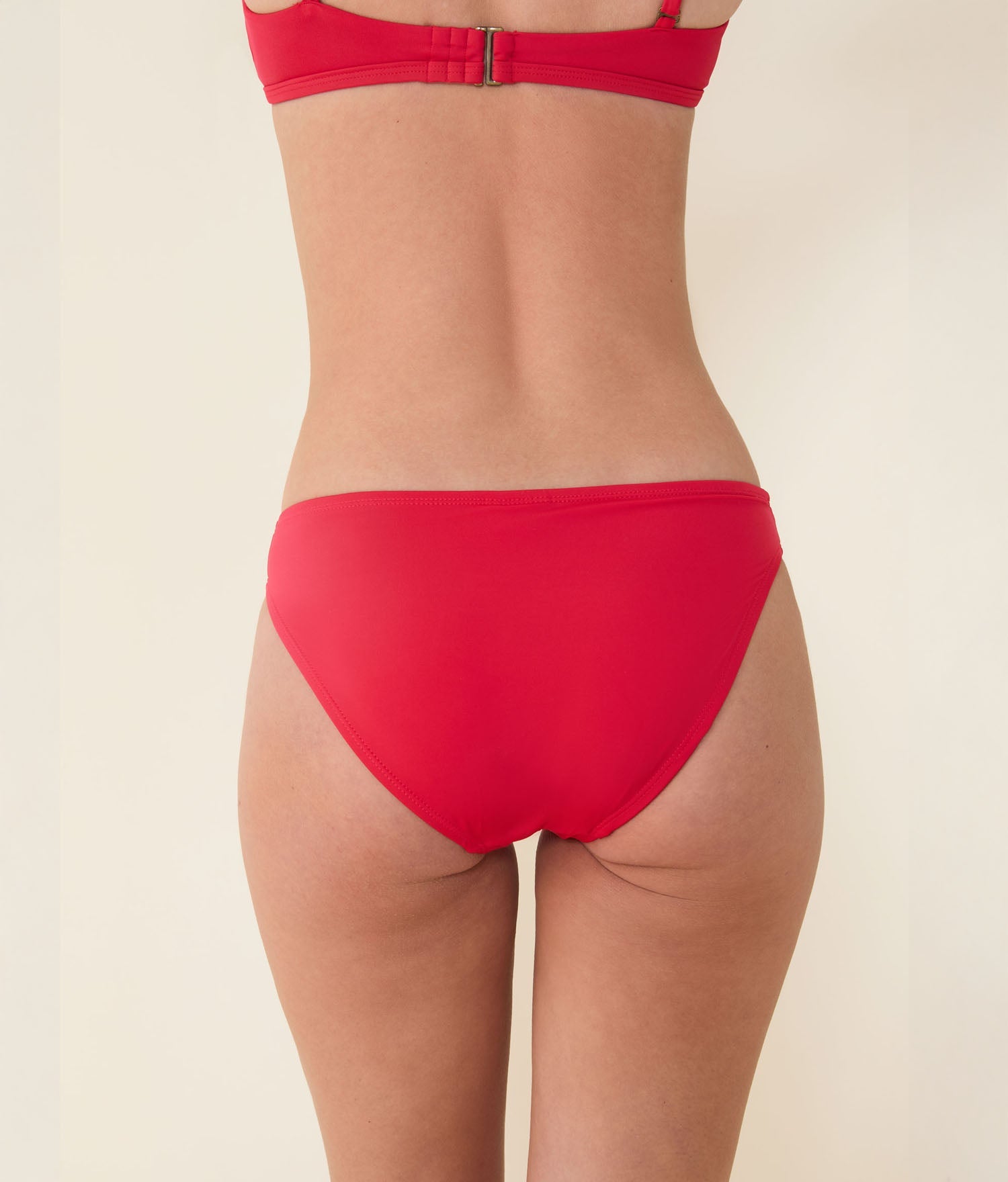 The Classic Bikini Bottom - Flat - Cherry Red