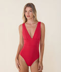 The Mykonos One Piece - Eco Nylon - Cherry Red - Classic