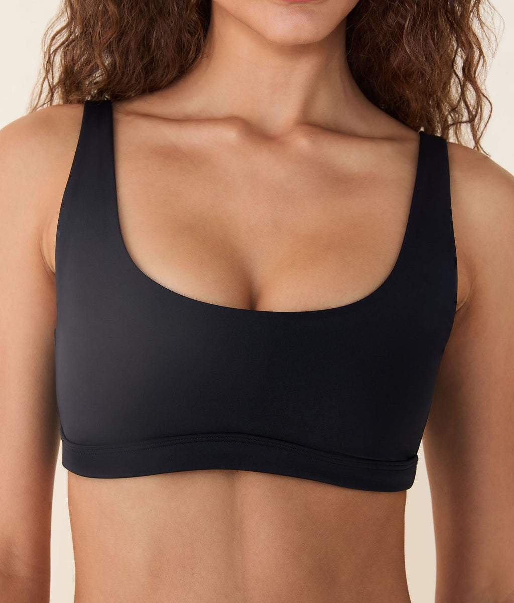 The Ventura Bikini Top - Eco Nylon - Black
