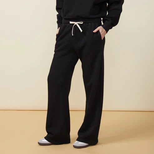 MONROW Teddy Fleece Oversized Straight Leg Sweat