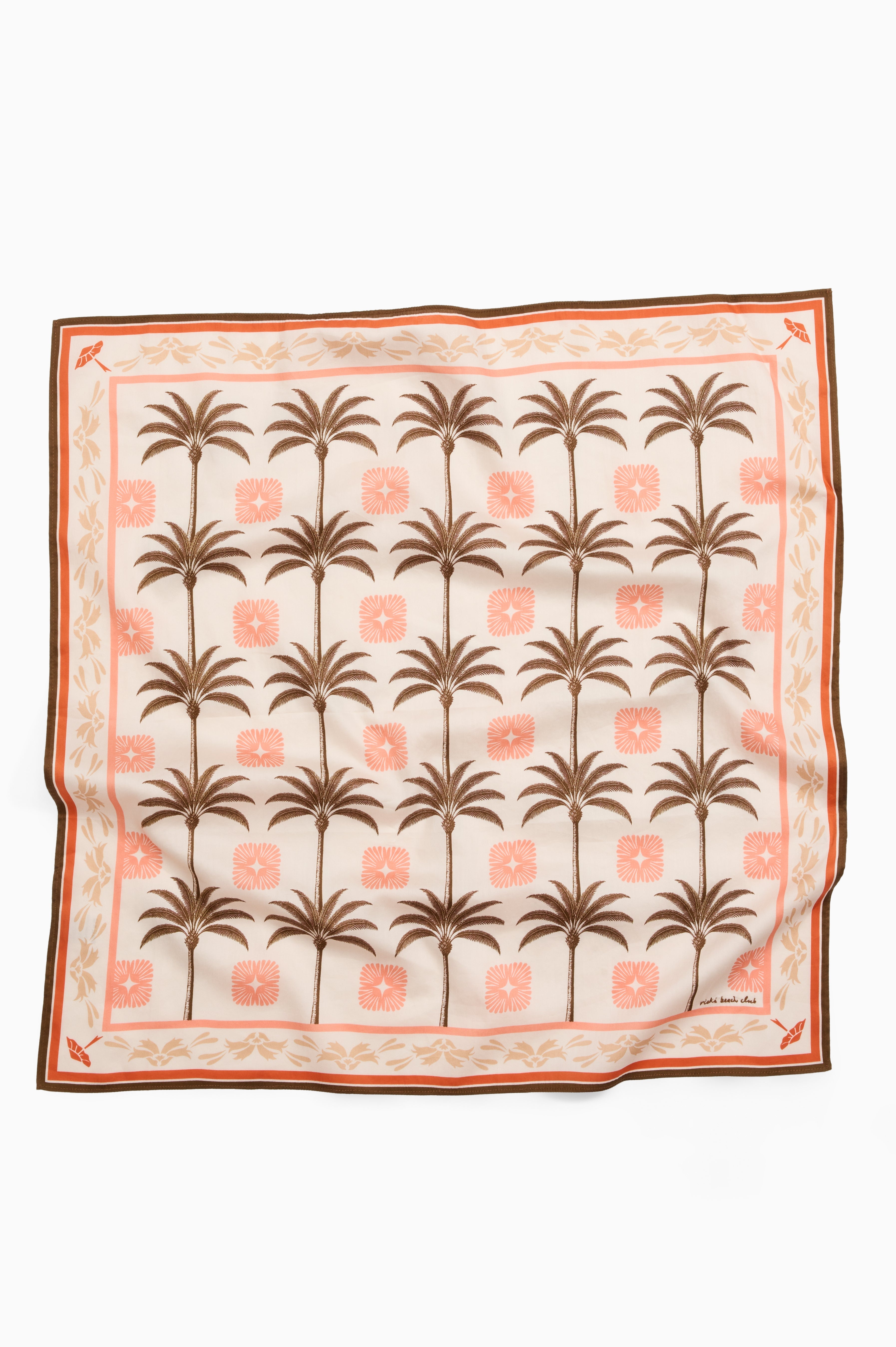 Scout Bandana - Coral & Palms