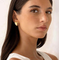 Heart Stud Earrings - Large