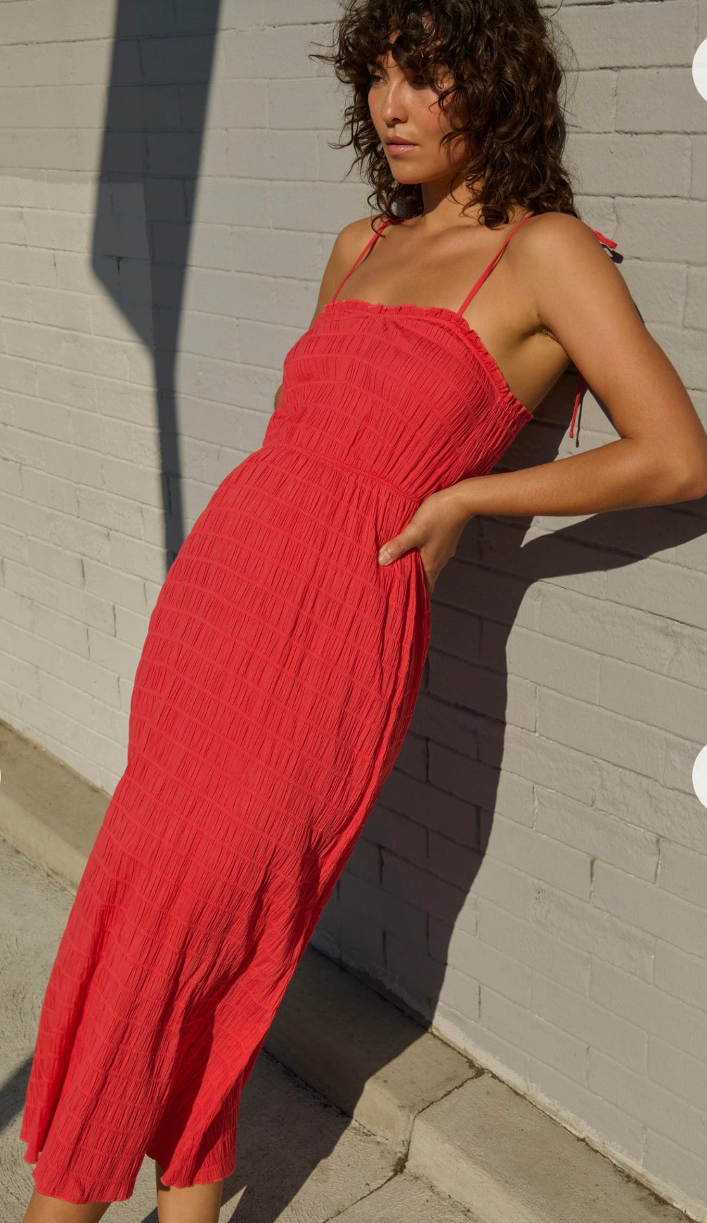 Nation Madeline Tie Midi Dress