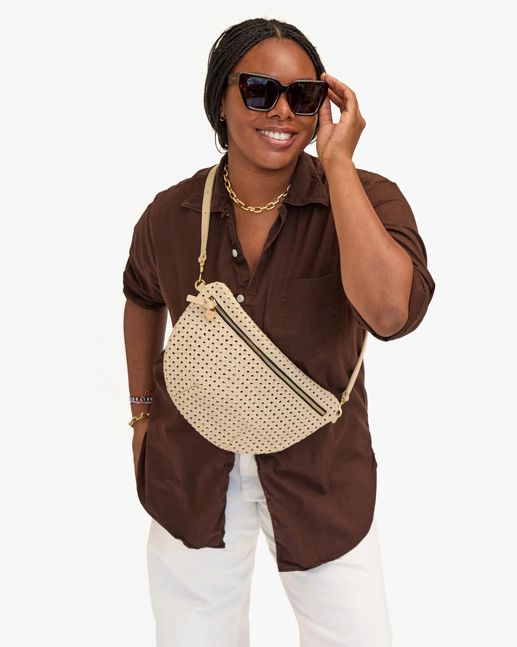 Clare V Grande Fanny, Rattan
