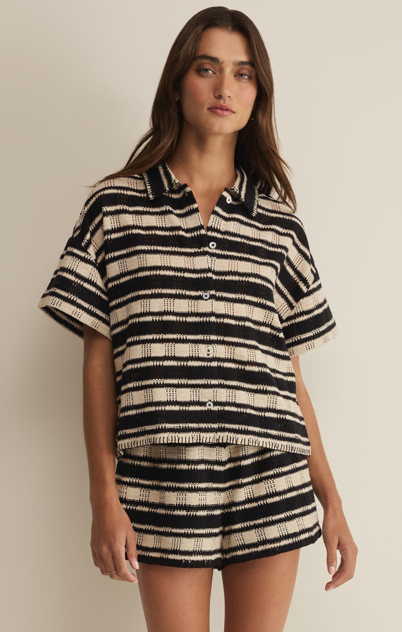 Z Supply - Monaco Button Up & Arezzo Shorts, Natural