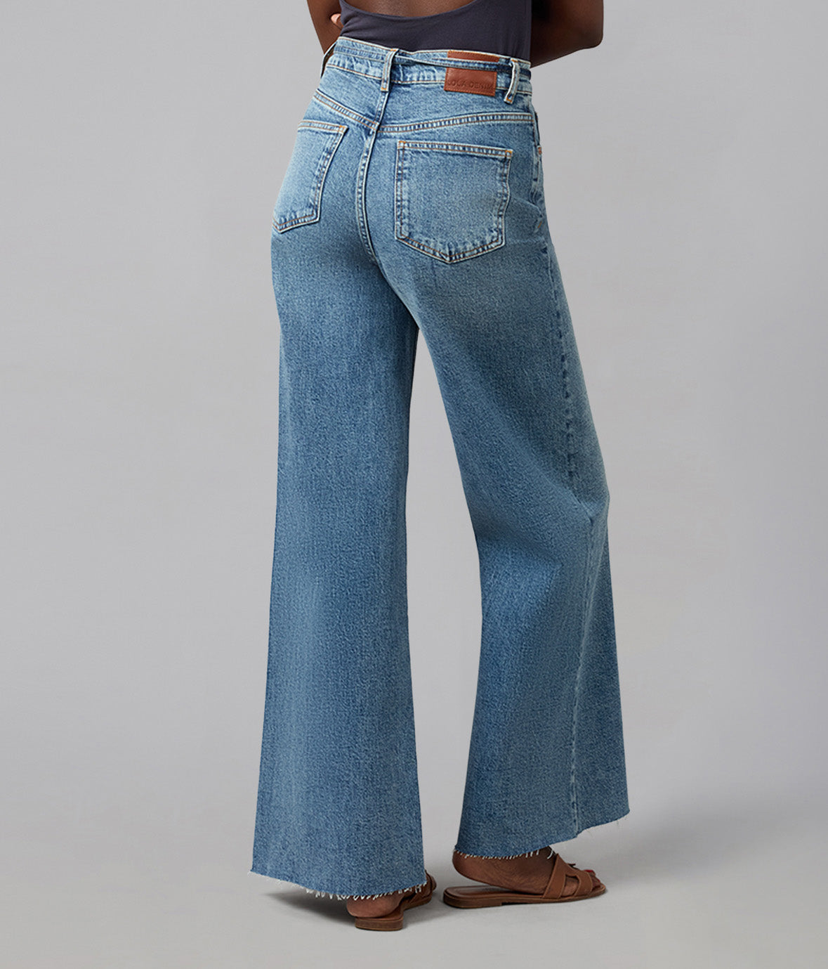 MILAN-DB Ultra High Rise Wide Leg Jeans