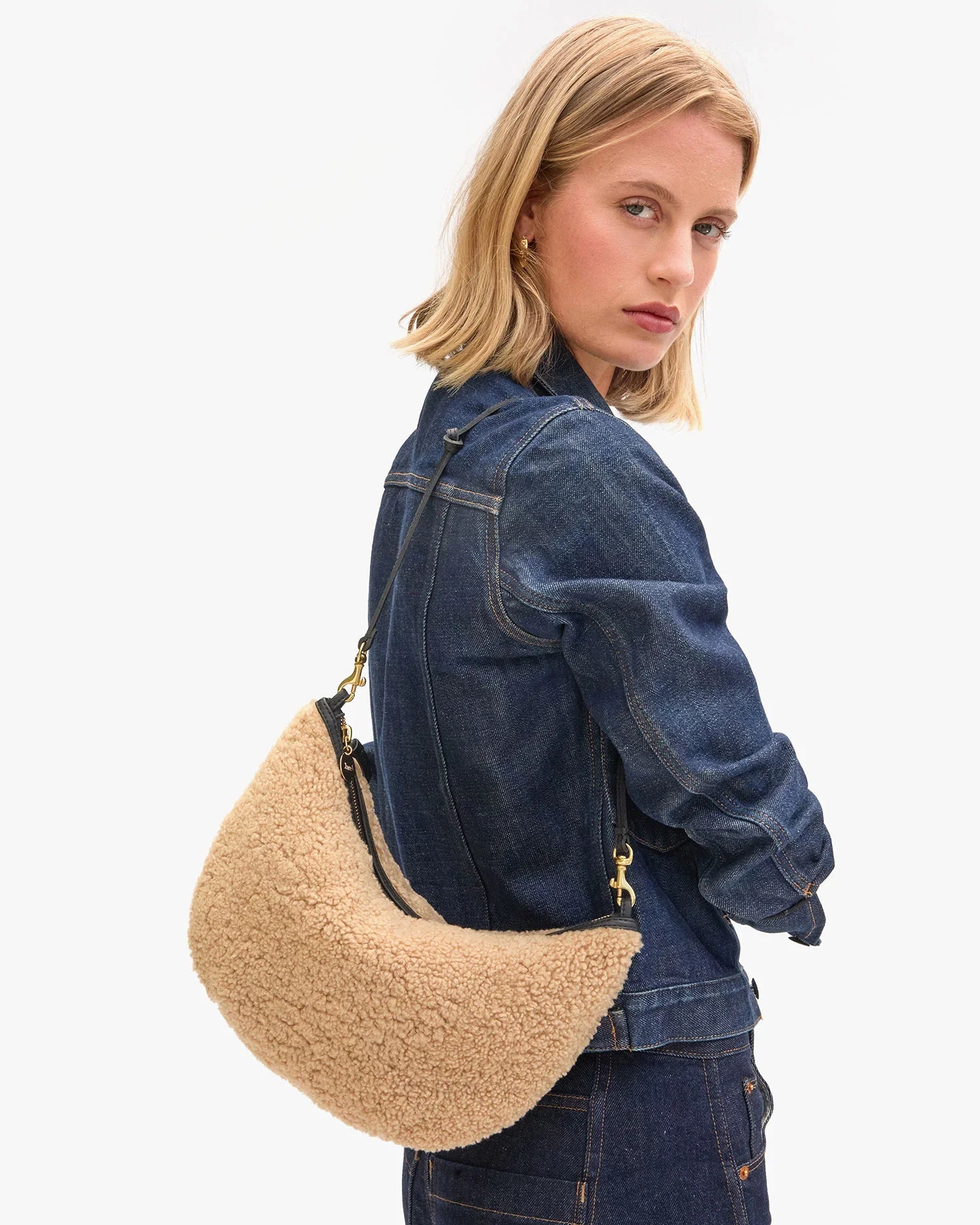 Clare V Lune Shearling