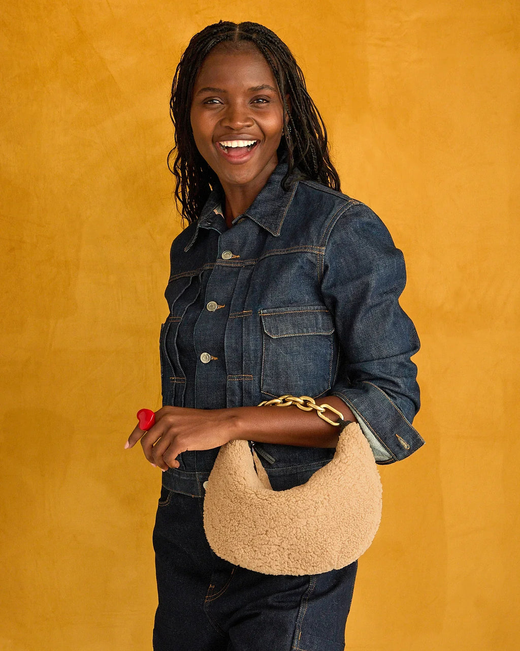Clare V Lune Shearling