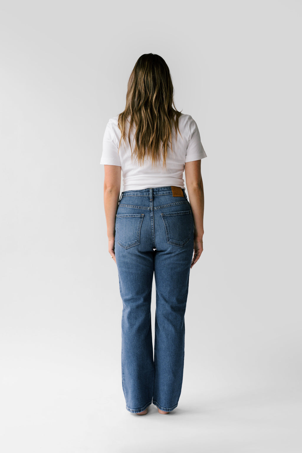 Nelle Atelier Petite High-Rise Stovepipe Jean - The Kate in Sapphire