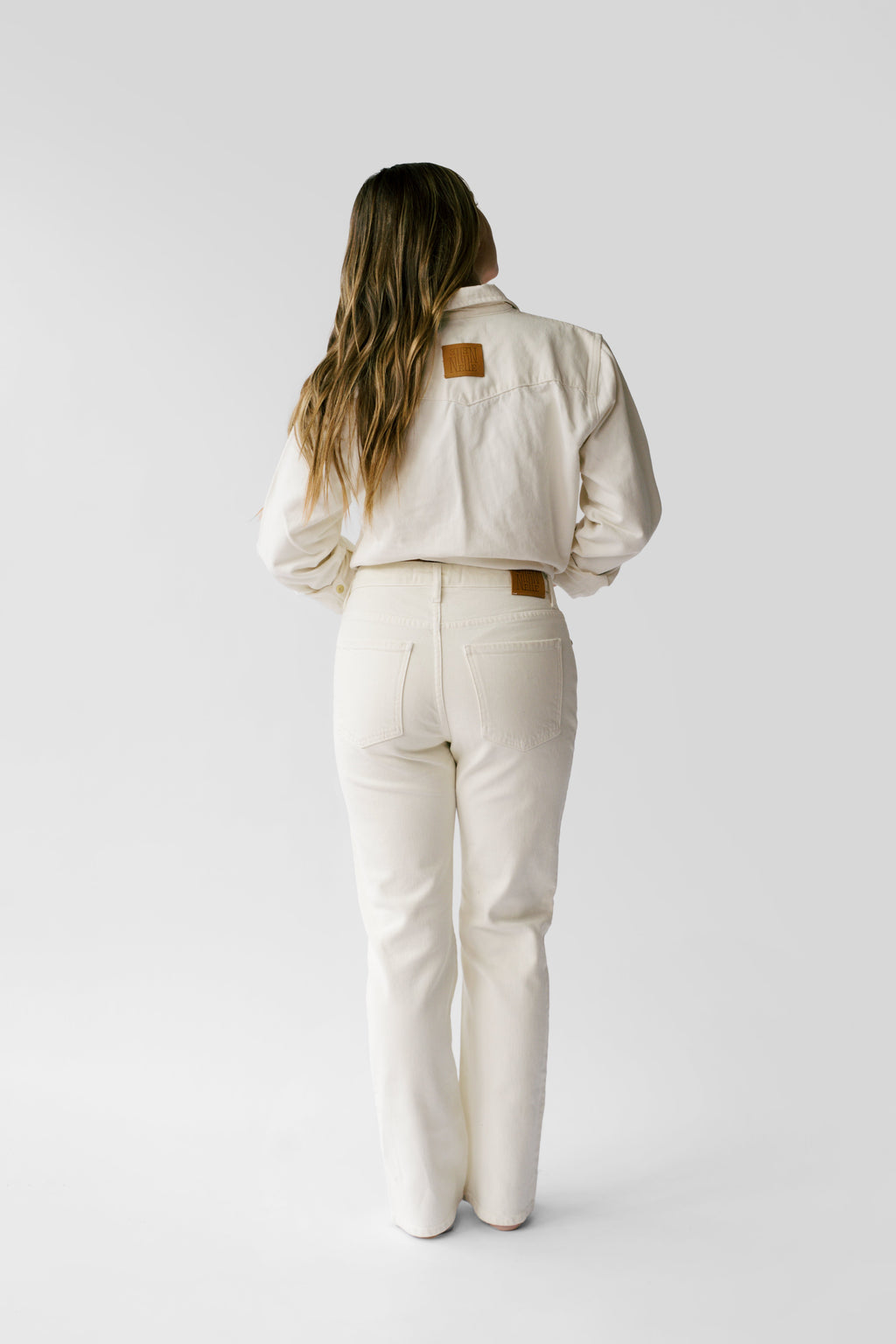 Nelle Atelier Petite High-Rise Stovepipe Jean - The Kate in Pearl