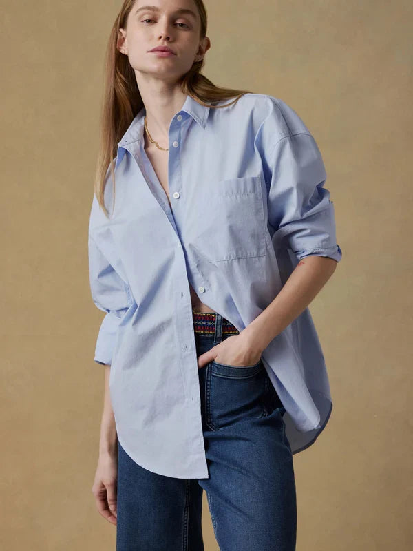 Faherty Coastal Poplin Relaxed Shirt