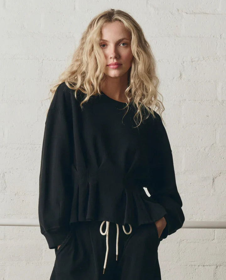The Great. The Slouchy Corset Sweatshirt