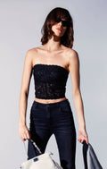 Angelique Top, Black Lace / Final Sale