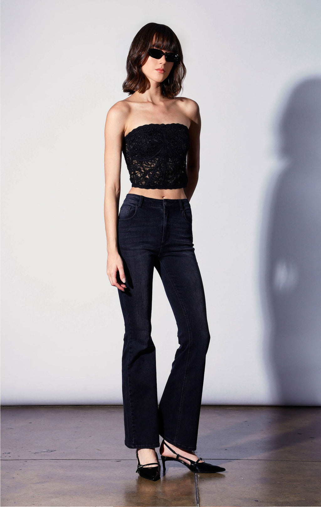 Angelique Top, Black Lace / Final Sale