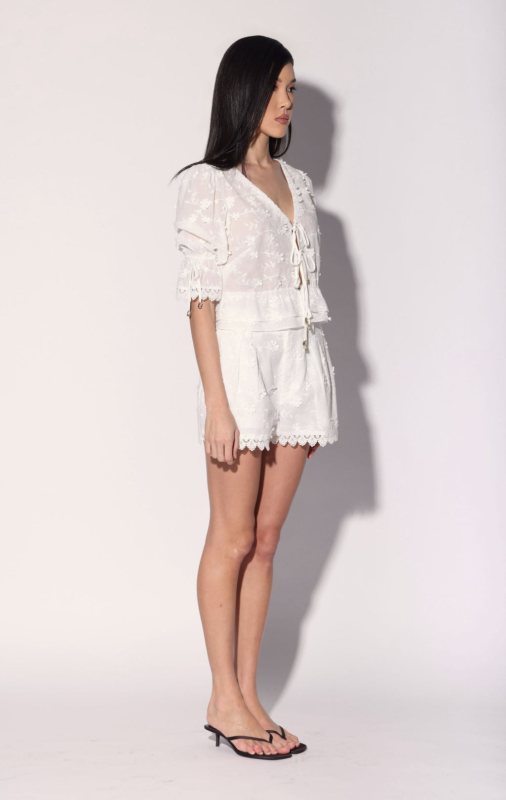 Bardot Top, White