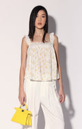 Cory Top, Yellow Bouquet / Final Sale