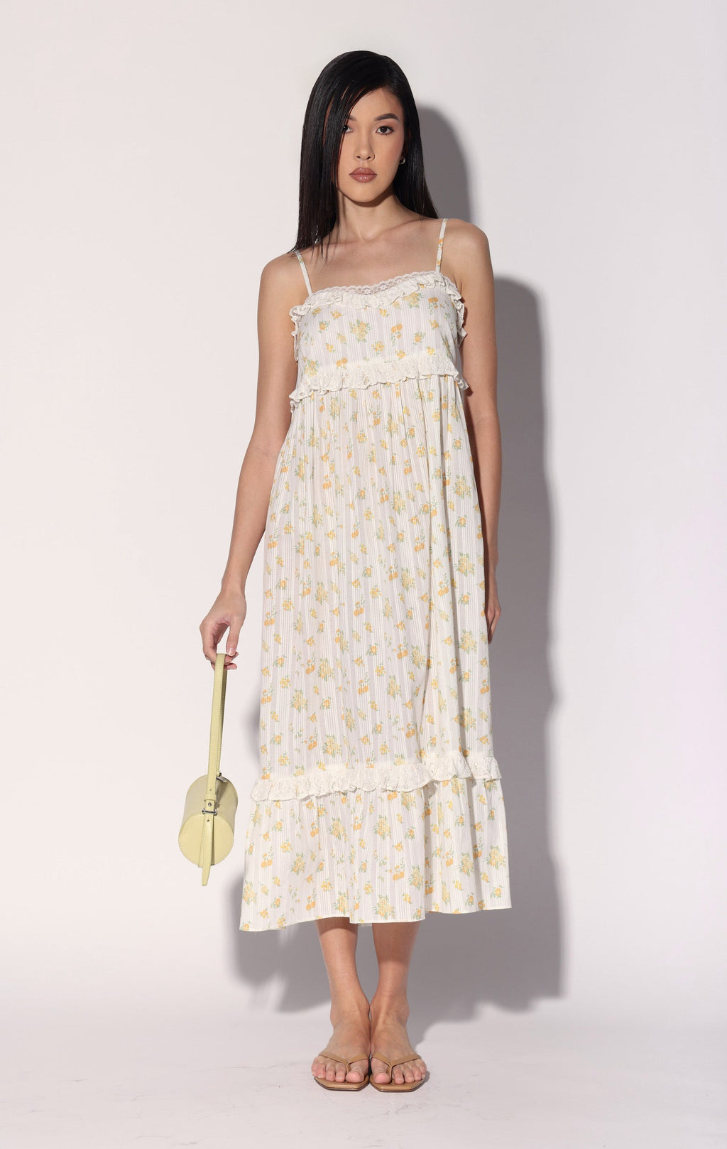 Carla Dress, Yellow Bouquet / Final Sale