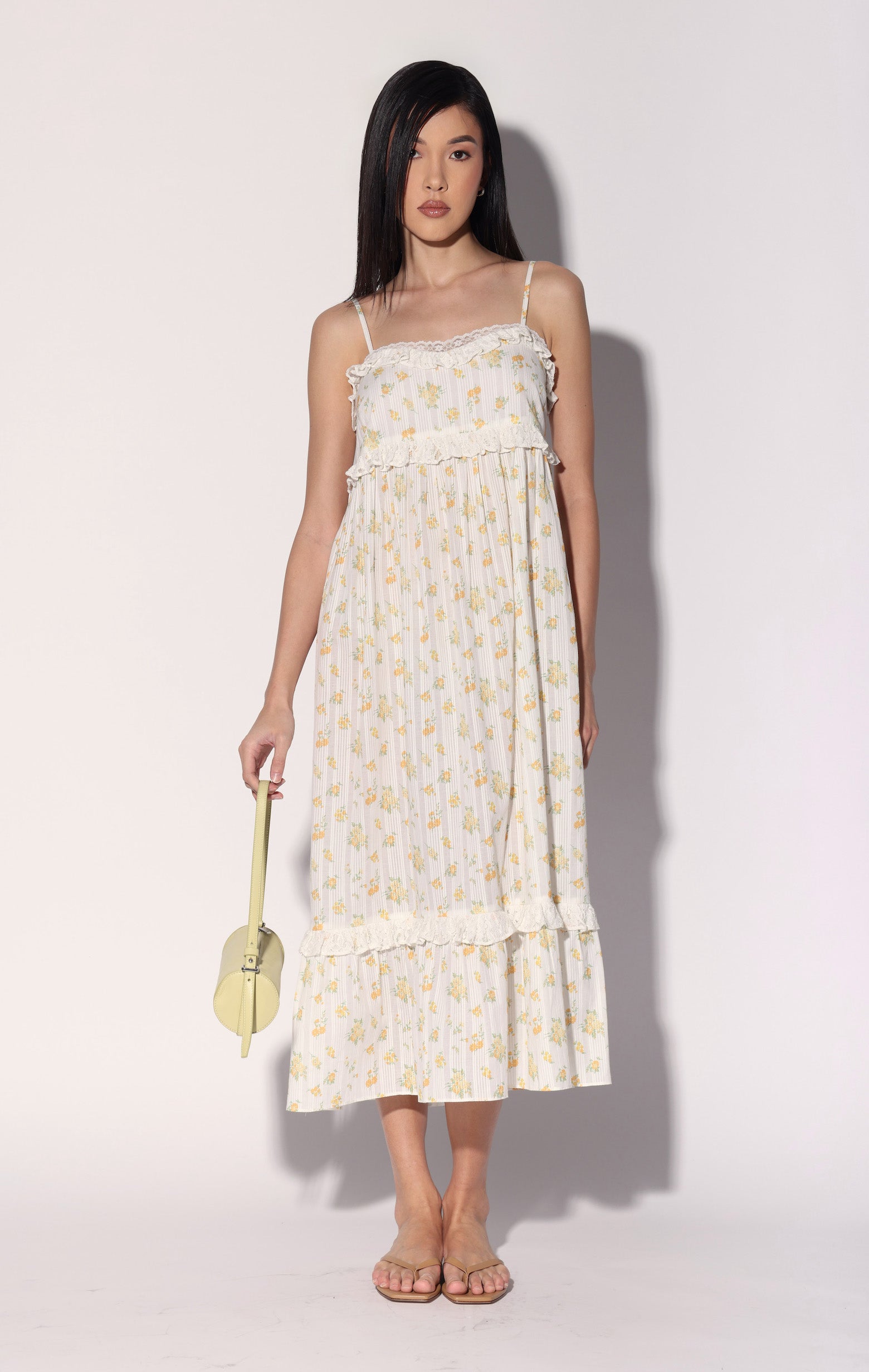 Carla Dress, Yellow Bouquet / Final Sale