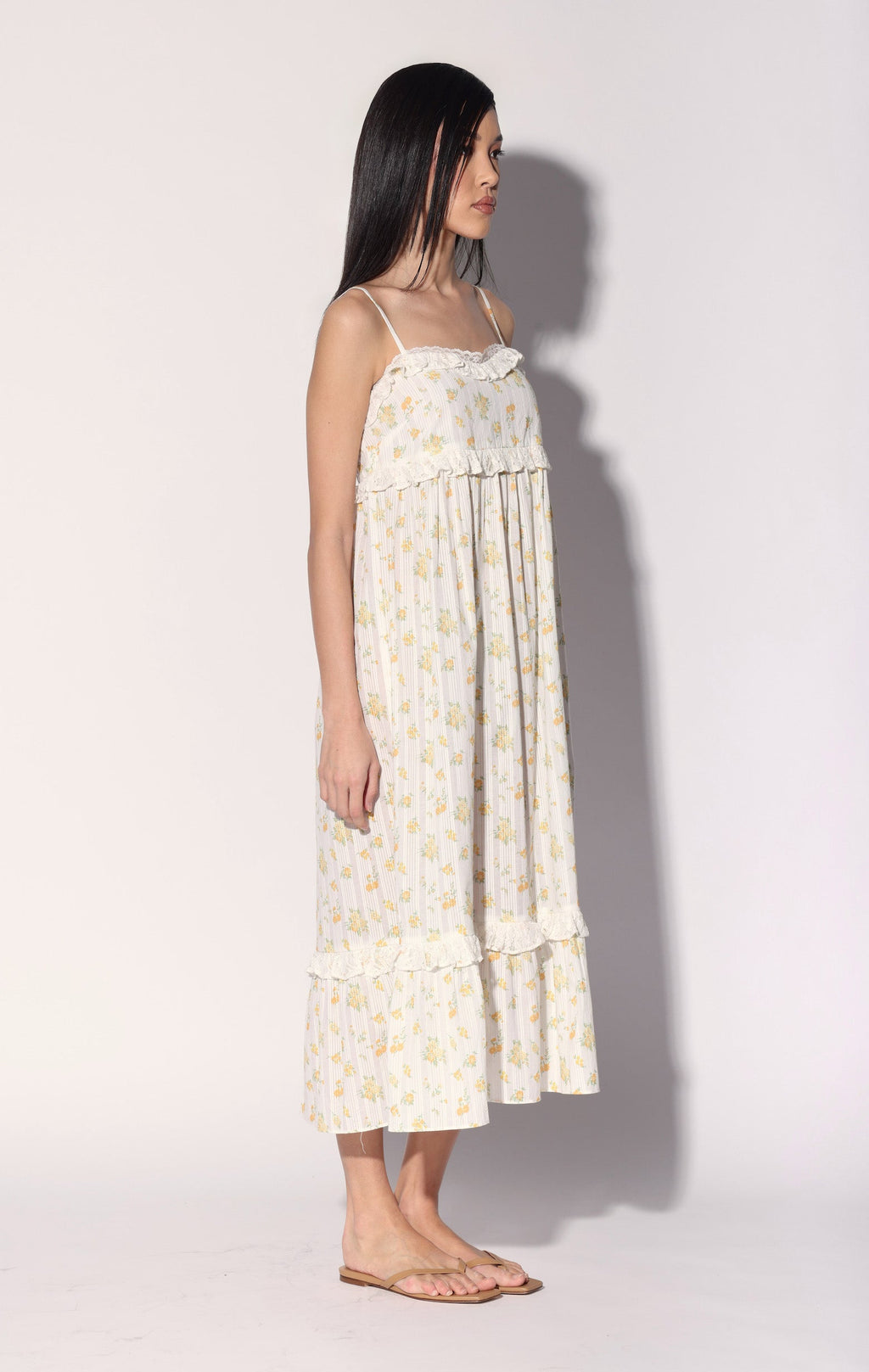 Carla Dress, Yellow Bouquet / Final Sale