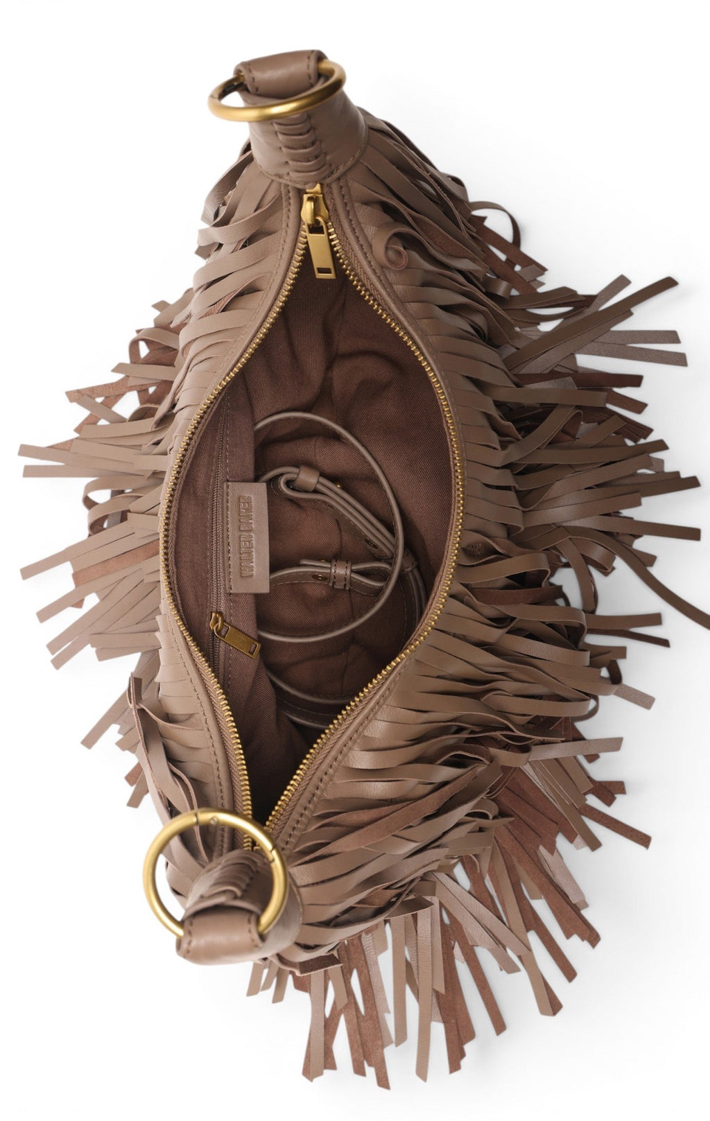 Freya Fringe Mini Hobo, Cedar / FINAL SALE