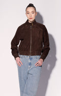 Bowie Jacket, Mocha Suede - Leather