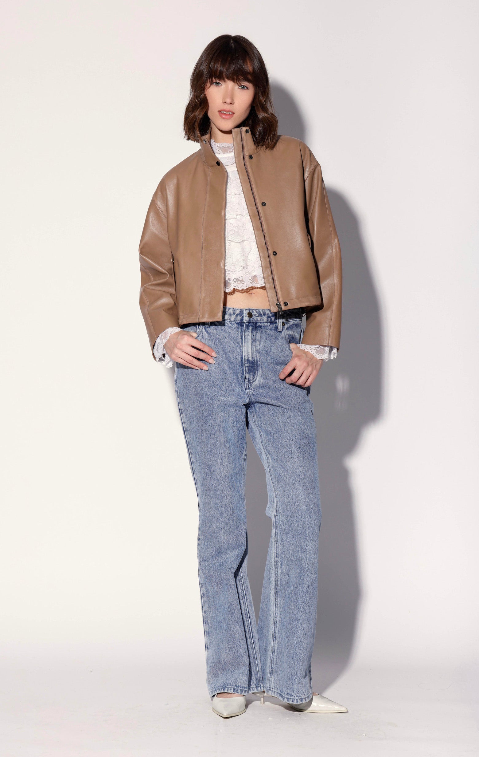 Walter Baker Roman Jacket, Mousse - Leather