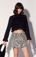 Lana Skirt, Zebra Calf Hair - Leather/ Final Sale