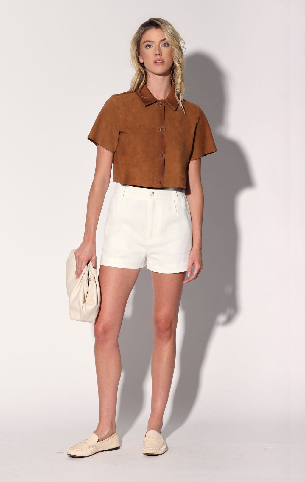 Karla Top, Oak Suede - Leather / Final Sale