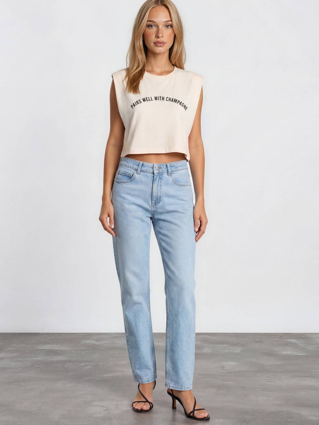 Pairs Well with Champagne® Garment Dyed Muscle Tee