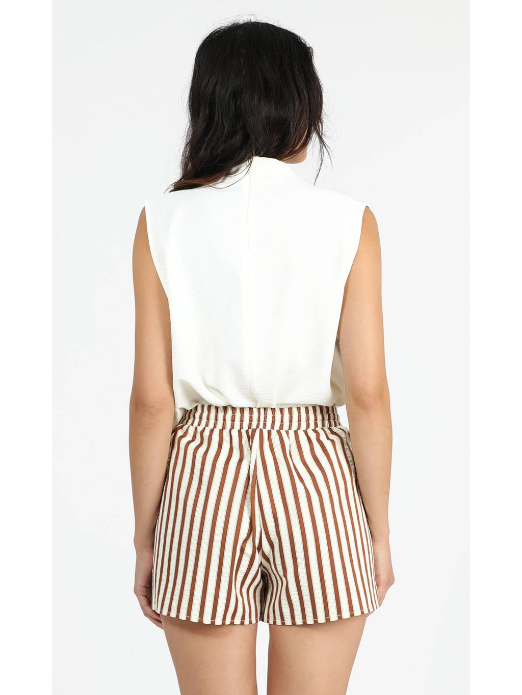 Graham Stripe Pull Up Shorts