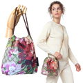 Vintage Gucci Blooms Pink Scarf Drawstring Crossbody Bag