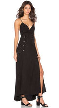 Serrano Dress | Black | White