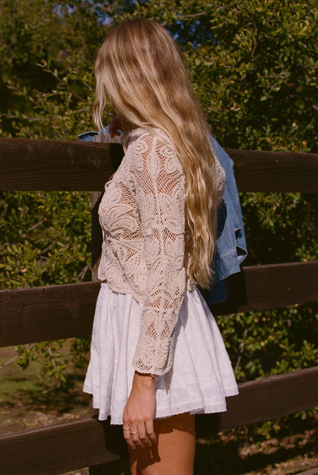 The Bondi Top - Sand Lace Boho Top
