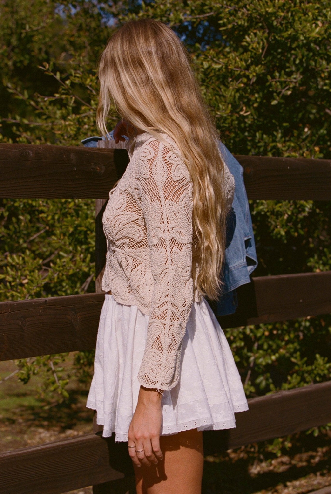 The Bondi Top - Sand Lace Boho Top