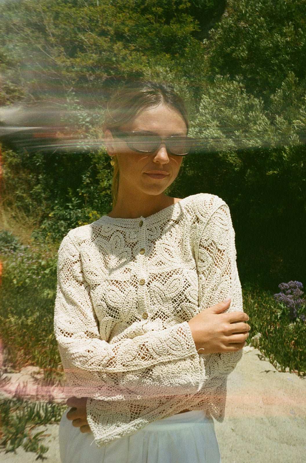 The Bondi Top - Sand Lace Boho Top